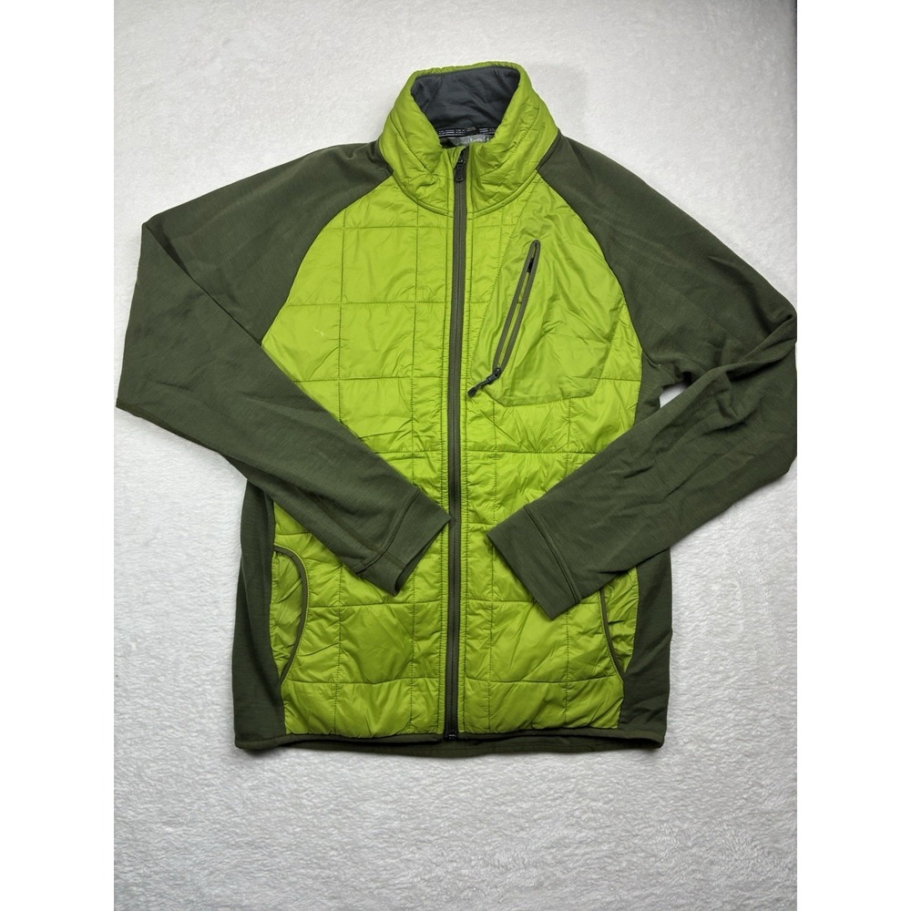 Smartwool PhD SmartLoft Jacket Mens Size L Merino Wool Full Zip Green Insulated